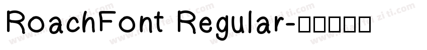 RoachFont Regular字体转换
